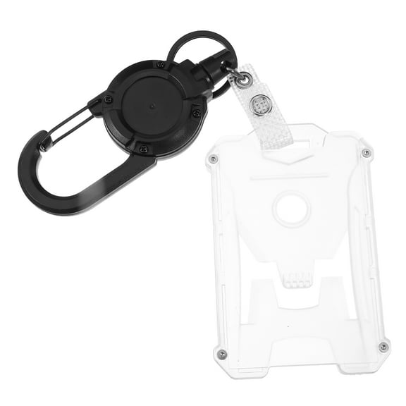 Luxshiny Retractable Card Holder 1Set Secure Storage for Credit Cards Versatile 4.05X2.67X0.28in