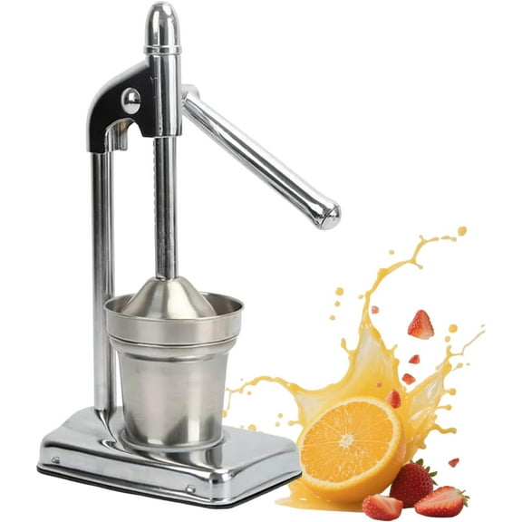 Cast Iron Juicer Hand Press, Manual Juicer Stainless Steel Lemon Squeezer, Heavy Duty Countertop Lime Citrus Crush Machine for Fresh Lemonade Orange Juice, Easy to Clean, Home and Kitchen