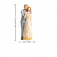 thumbnail image 2 of Elegante figurita de pareja Escultura conmovedora para el hogar Idea para decorar la mesa Celebración de aniversario de boda, San Valentín y inauguración de casa, 2 of 5
