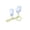 #1 Blue【1x Straps】, variant on Fabric Soft Artificial Flower Buds for DIY Sewing, Nylon Curtain Tie Backs Accessory Bow, Home Kitchen Organizational, Seasonal Holiday Celebration Souvenir Arrangement, 1.38" x 1.5", KTFgvq