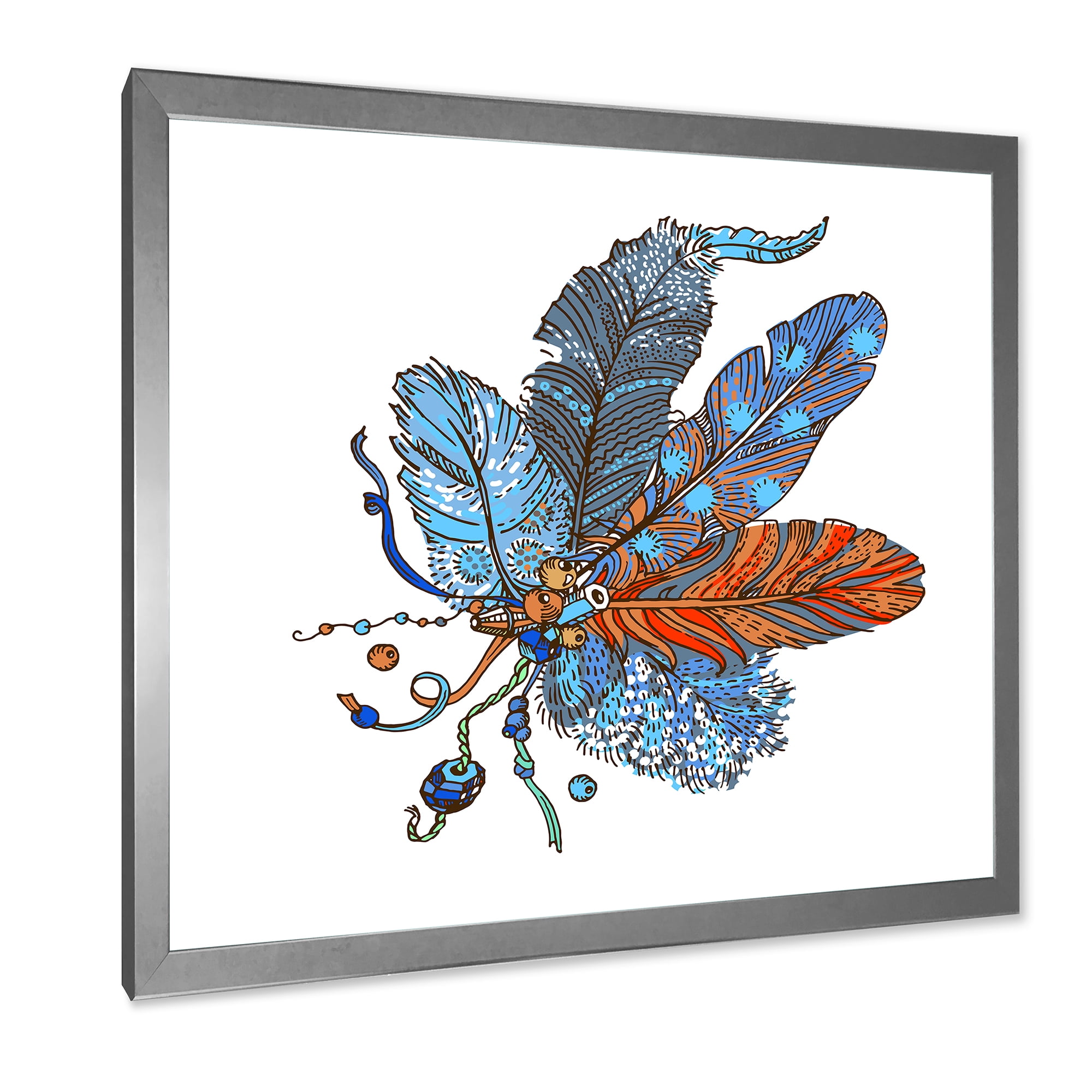 Designart 'Ethnic Boho Art Design' Bohemian & Eclectic Framed Art Print