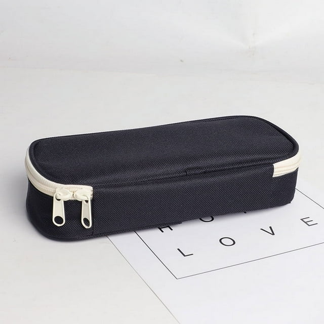 Large Capacity Pencil Case, Fabric Pencil Holder, Multiple Compartments + Adjustable Strap, For Students, School Supplies, Organized Writing Tools, Portable Stationery Bag, Back to School Akmoler