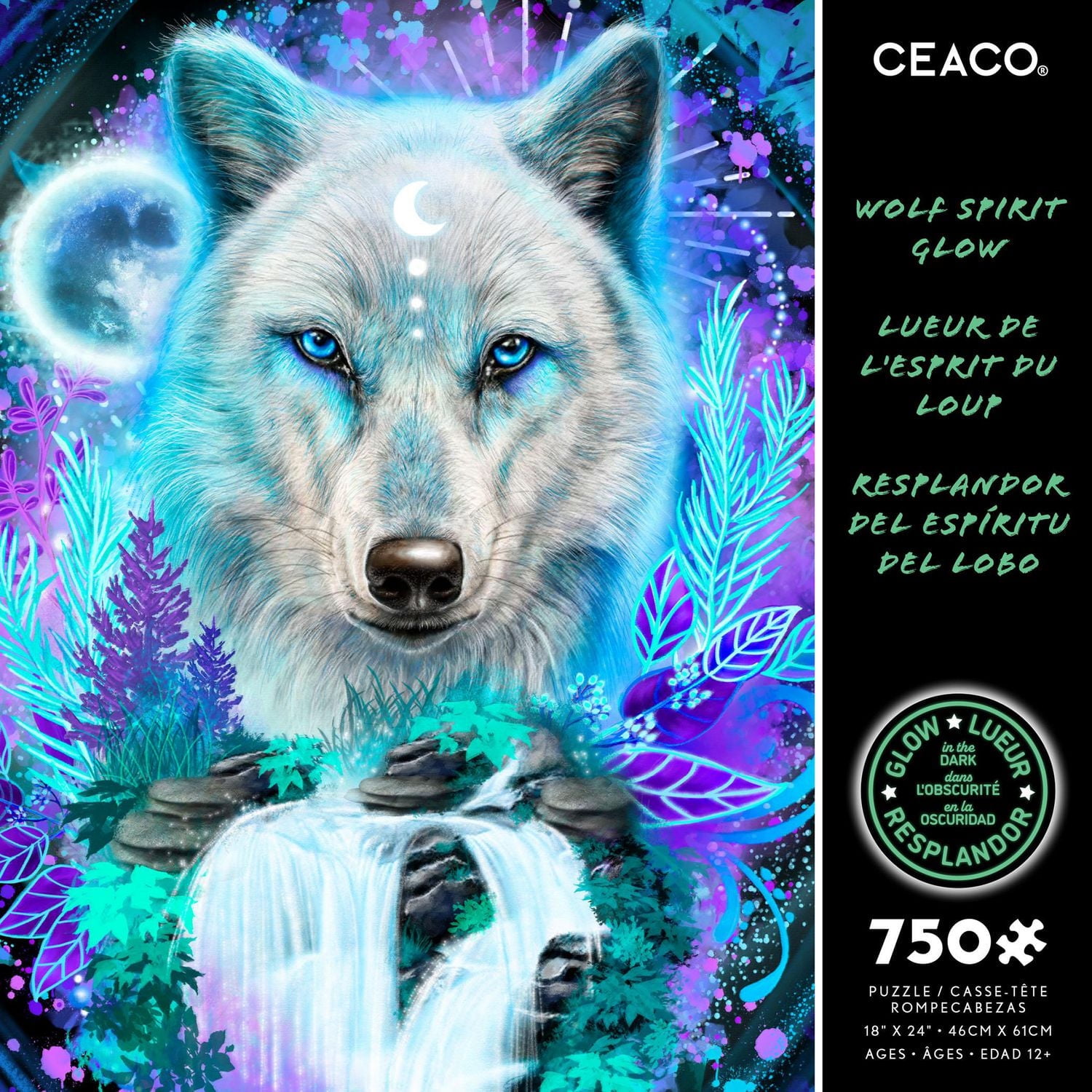 Casse-tête 750 pièces Ceaco Wolf Spirit Glow