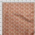 thumbnail image 3 of oneOone Viscose Chiffon Fabric Circle Block Printed Fabric 1 Yard 42 Inch Wide, 3 of 4