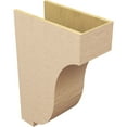 thumbnail image 5 of 11"W x 22"D x 33"H Classic Van Buren Rough Cedar Woodgrain TimberThane Corbel, Primed Tan, 5 of 6