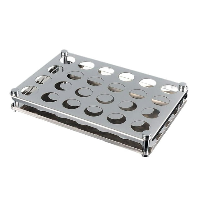Abbracc Glasses Serving Tray 15ml Cup Rack Glasses Rack for Wedding Holiday Kitchen 24 Hole