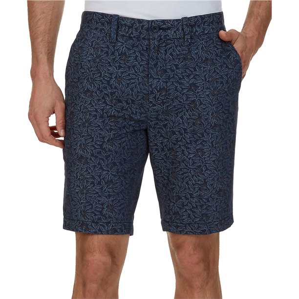 Nautica Leaf Casual Chino Shorts para Hombre, Azul, 34 Nautica chino