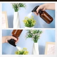 thumbnail image 4 of Honeydak 4 Pcs 360° Spray Bottles 16 oz Upside Down Spray Bottles, Plastic Container Is Nice for Plants Cleaning Solutions Durable Nozzle W/fine Mist and Stream Setting(Amber), 4 of 14