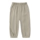 thumbnail image 5 of Niños pantalones niñas Color sólido suelto de ajuste casual deportivo cónico con bolsillos laterales cintura Niños niñas vestido pantalones, 5 of 7