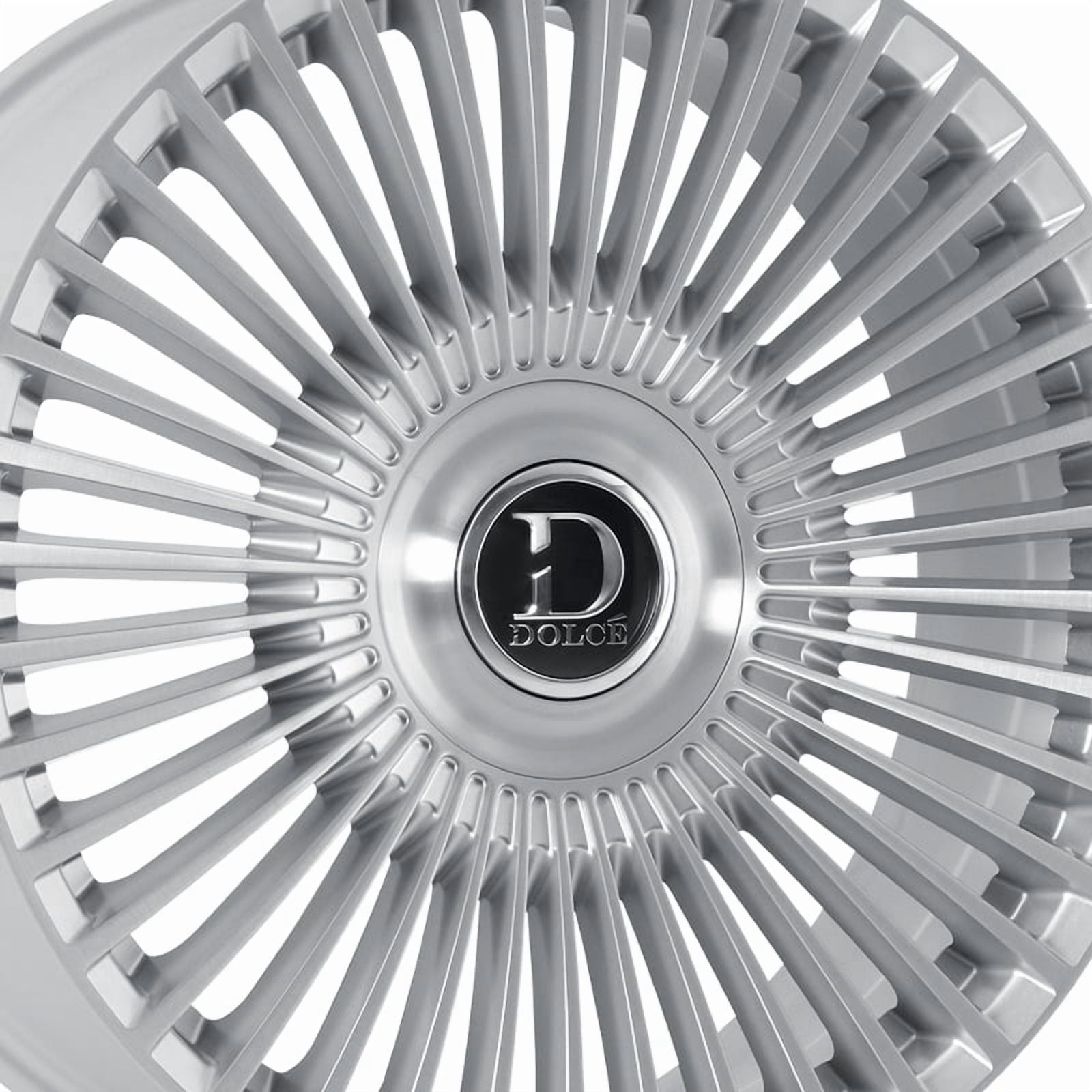 Dolce Luxury Trento Glossy Silver Brush Face 9-20