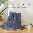thumbnail image 2 of Simple&Opulence Navy Blue Throw Blanket for Couch-Super Soft Fluffy Blankets for Women 50x70 Inches Cozy Lightweight Fleece Blanket for Home Décor, 2 of 6