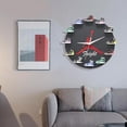 thumbnail image 3 of 3d AJ Basketball Sneakers Wall Clock Creative Clock For Jordan Fans, No Letters, Black, 12 Inches, 3 of 3