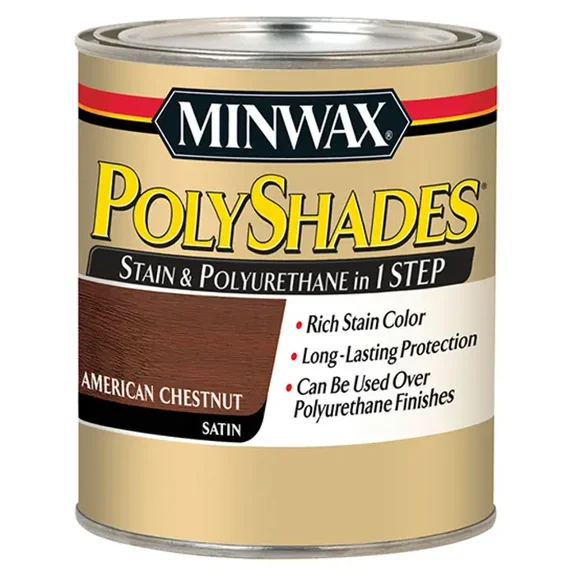 Minwax PolyShades, Satin, American Chestnut, 1 Quart