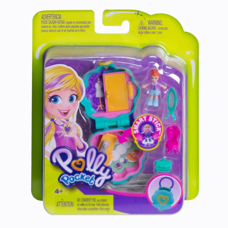 Polly Pocket Tiny Pocket Places Fiercely Fab Studio Compact with Micro Lila  Doll