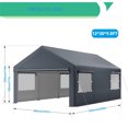 thumbnail image 2 of 12x20 FT Heavy Duty Carport, Portable Garage with Sidewalls, Roll-up Windows, Carports 10x20 Heavy Duty for Car Boat Truck Motorcycle, 2 of 5