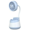 thumbnail image 3 of RFUGUG Desktop Fan with Pen Holder & Storage - Versatile for Students & Offices, USB Rechargeable Portable Electric Fan for Dorms & Workspaces, 3 of 7