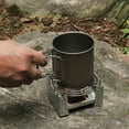 thumbnail image 6 of Solid Fuel Stove Portable - Foldable Mini Burner for Camping, Backpacking & Survival, Compact Spirit Wax Tablet Stove for Outdoor Cooking, Hiking & Emergency, 6 of 9