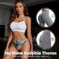 thumbnail image 4 of Thongs for Women - Mountain Lotus Serenity No Show Seamless Womens Thongs Underwear, Soft Stretch G String Thongs for Women,Cuteness Ladies Thong Bikini Panties Briefs, 4 of 5