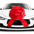 thumbnail image 1 of Lazo rojo gigante impermeable Car Bow HQJAXJ de 20 pulgadas, 1 of 5