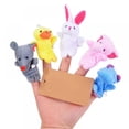 thumbnail image 2 of Prettyui 10 Pcs/set Velvet Cute Animal Finger Puppets Panda Rabbit Elephant Party Favors Gift, 2 of 6