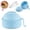 Blue, variant on Microwave Lamian Noodles Pot Bowl Set with Lid, Strainer, Chopsticks, Spoon & Fork for Dorm or Office