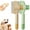 Green, variant on Pet Hair Flea Comb, Brush for Massaging and Cleaning Shedding Hair