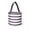 GRAY STRIPE, variant on 101 BEACH Fun Print Easter Basket Bucket Tote Bag Polyester Canvas Black Twist