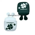 thumbnail image 4 of 1pc lucky Clover Pattern Golf Putter Cover PU Leather Large Mallet Golf Head Cover Magnetic Closure Golf Head cover White, 4 of 6
