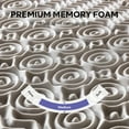 3 Inch Memory Foam Mattress Topper,5Zone Bamboo Charcoal Infused