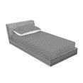 thumbnail image 2 of Ambesonne Geometric Fitted Sheet & Pillow Sham Set, Black and White Zigzags, Twin, Black and White, 2 of 2