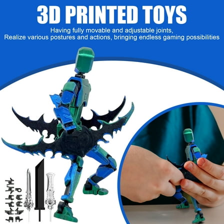 30% off!Titan 13 Action Figure,Assembly Completed Dummy 13 Action Figure Lucky 13 Action Figure T13 Action Figure 3D Printed Multi-Jointed Movable，C