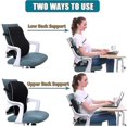 thumbnail image 2 of Lumbar Support Pillow For Office Chair Car Memory Foam Back Cushion For Back, 2 of 5