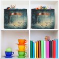 thumbnail image 6 of Yayeee Canvas Storage Basket with Handles for Shelves Fabric Bins Closet Organizer, Night Forest Scene, 6 of 8
