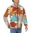 thumbnail image 4 of Zip Up Hoodies for Men - Fall Maple Leaves Long Sleeve Comfrt Men'S Fashion Hoodies & Sweatshirts, Jackets for Men Hoodies Pullover Clothing Clothes with Pouch, 4 of 5