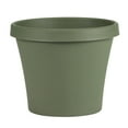 thumbnail image 1 of Bloem 50414 Terra 14 Inch Round Plastic Flower Garden Planter Pot, Living Green, 1 of 5