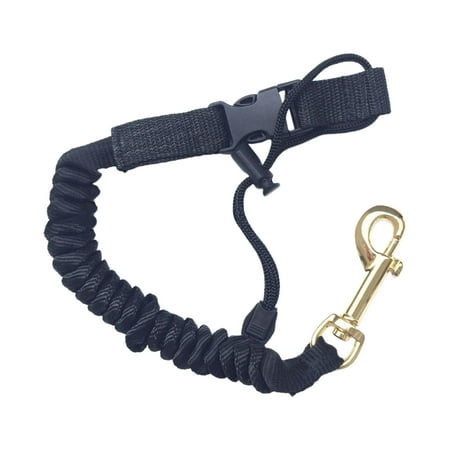 Leash Coiled Fishing Rod Leash Stretchable Leash Keeper Lanyard Paddle Holder for Kayak Oars Kayaking Rafting Fishing Rods Black