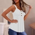 thumbnail image 5 of XFLWAM Womens Cute Babydoll Tank Tops Sleeveless Ruched Front Button Summer Peplum Flowy Going Out Y2K Camisole, 5 of 9