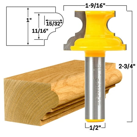 1" Window Sill Router Bit - 1/2" Shank - Yonico 18146