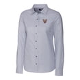 thumbnail image 2 of Women's Cutter & Buck  Charcoal El Paso Chihuahuas Stretch Oxford Stripe Long Sleeve Button-Up Dress Shirt, 2 of 3
