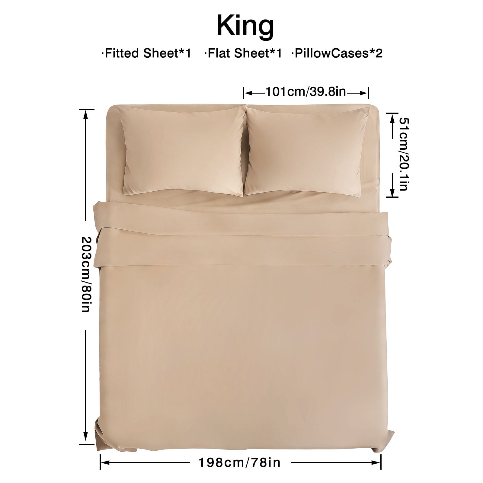 4Pcs Ultra-Soft 85g Sheet and Pillowcase Set, Soft Solid Color, Machine Washable, Suitable For All Seasons, Christmas Comfortable Bedding Set, Available For Single, Double, King, and Queen Beds
