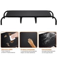 thumbnail image 3 of Cama Elevada para Perro Grande 120x70x22cm - Estructura de Acero Negro, Malla Transpirable, Desmontable, Fácil de Limpiar, Ideal Interior/Exterior, Refuerzo Doble, 3 of 7
