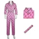 thumbnail image 2 of Movie Ken Ryan Gosling Cosplay Costume Adult Men Pink Letter Jumpsuit Halloween Carnival Bodysuit Outfit Party Zentai high quality MT, 2 of 5