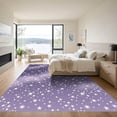 thumbnail image 3 of ODIKA 3'x5' Machine Washable Non-Slip Area Rug, Abstract Purple High Traffic Rug, Purple, 1309708, 3 of 7