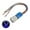 Blue, variant on Uxcell Latching Metal Push Button Switch 19mm 24V White LED Light with Socket Plug Wires