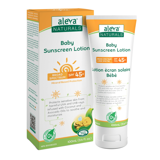 Aleva Naturals Baby Sunscreen Lotion SPF 45+ 100ml