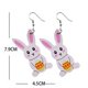 thumbnail image 5 of Fiudx Liquidación De Joyas Pendientes De Piel Sintética De Pascua Para Mujer Con forma De Lágrima Y Ligeros, 5 of 5