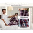 thumbnail image 5 of MoFiz Men's Plaid Print Woven Pajama Pants Cotton Lounge Sleepwear 3PACK, 5 of 5