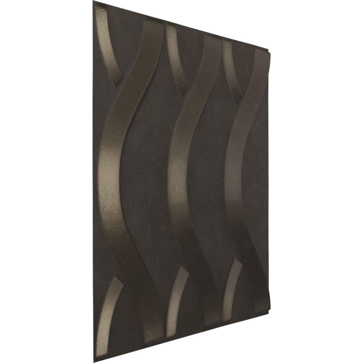 Ekena Millwork 19 5/8"W x 19 5/8"H Nexus EnduraWall Decorative 3D Wall Panel, Universal Aged Metallic Weathered Steel (Covers 2.67 Sq. Ft.)