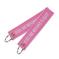 thumbnail image 3 of Popular coche motocicleta llave publicidad bordado anillo colgantes embolsado quitar cadena de moda rectángulo etiquetas de terileno Accesorios de disfraces fondo rosa, fondo rosa 13*3com Guardurnaity AP014144-02, 3 of 6