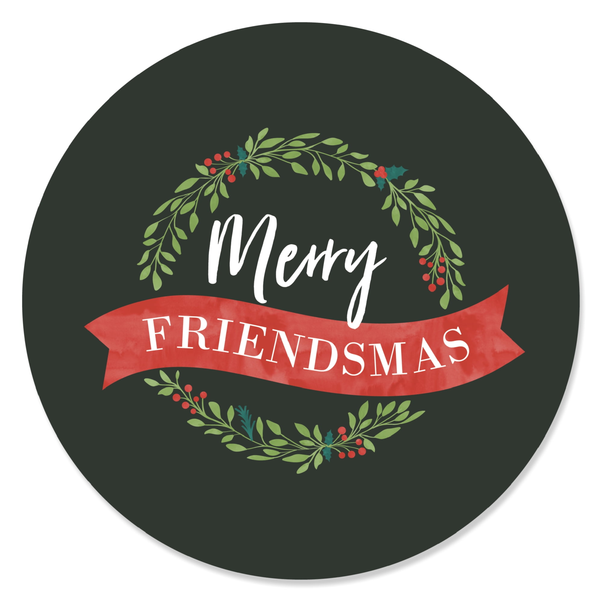 Big Dot of Happiness Rustic Merry Friendsmas - Friends Christmas Party